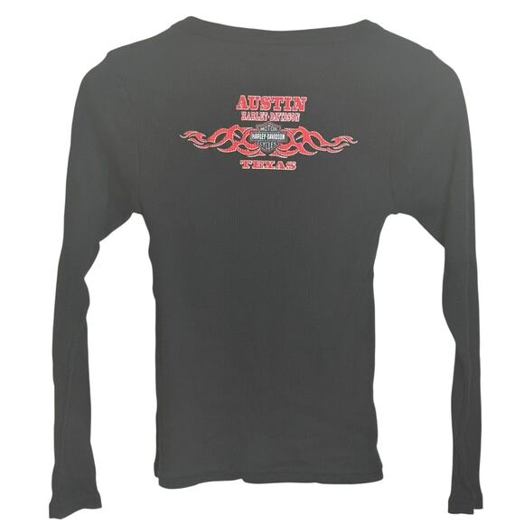 Harley Davidson Size Medium Thermal Base Layer Long Sleeve Shirt Austin Texas HD - Picture 3 of 6